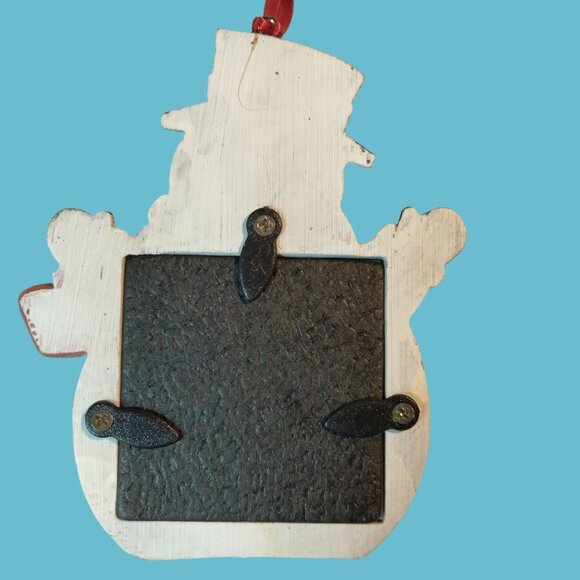 St Nicholas Square Holiday Frame Ornament  Reindeer Snowman Santa - Picture 3 of 5